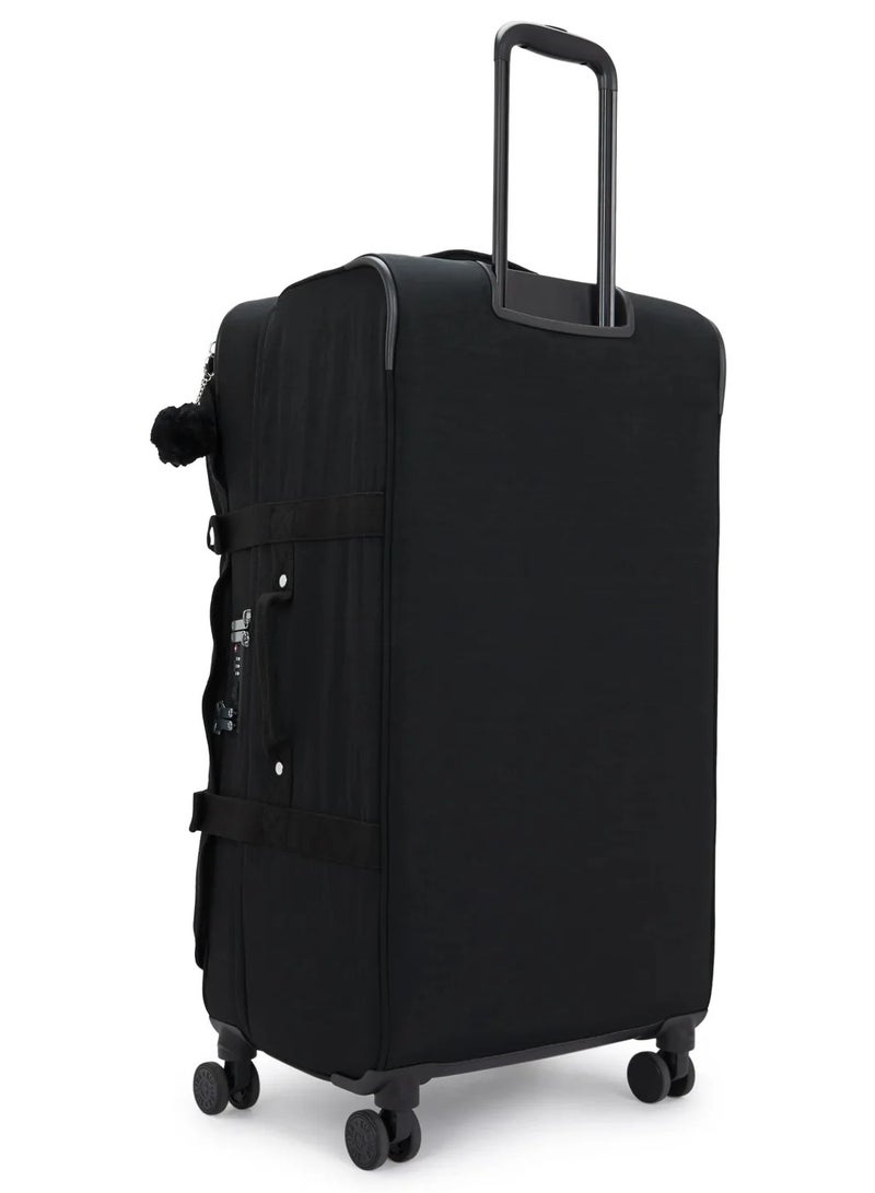 kipling Spontaneous 78 Cm Large 4-Double Wheeled Check-In Luggage Trolley Suitcase - Black Noir - Image 3
